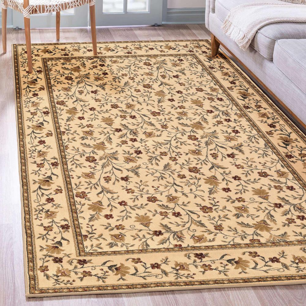 Radici USA Como 1593 Ivory 3'3" x 4'11" Area Rug, , large