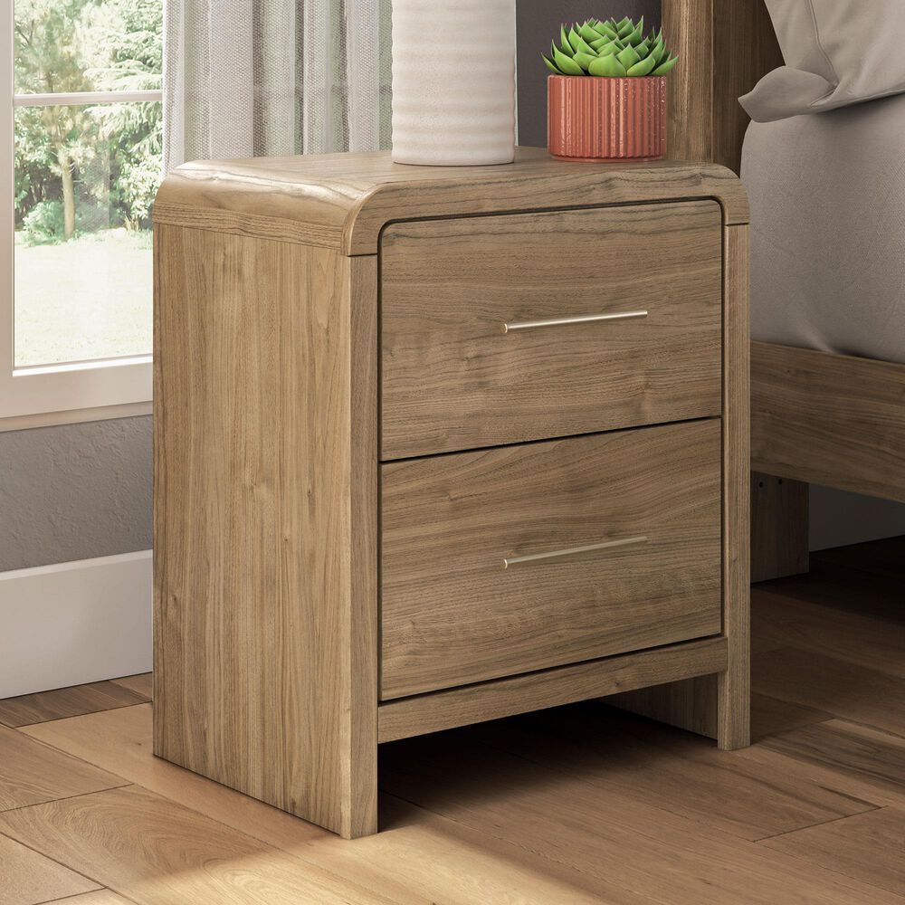 Ashley Gramburg King Platform Bed with Dresser and Two Nightstands in Brown, , large