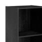 HOMLUX 3-Tier Bookcase with Decorative Open Shelves in Blackwood, , large