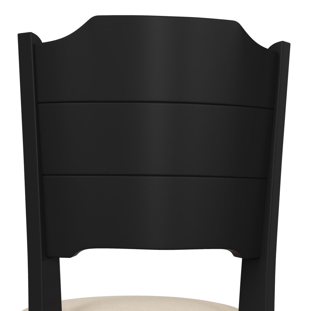 The Monday Company Clarion Swivel Bar Height Stool in Black and Greige, , large