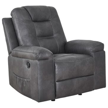 Ashley Stockworth Manual Rocker Recliner in Granite, , large