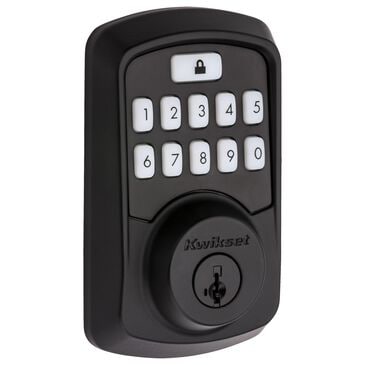 Kwikset Aura Bluetooth Enabled Smart Lock in Matte Black, , large