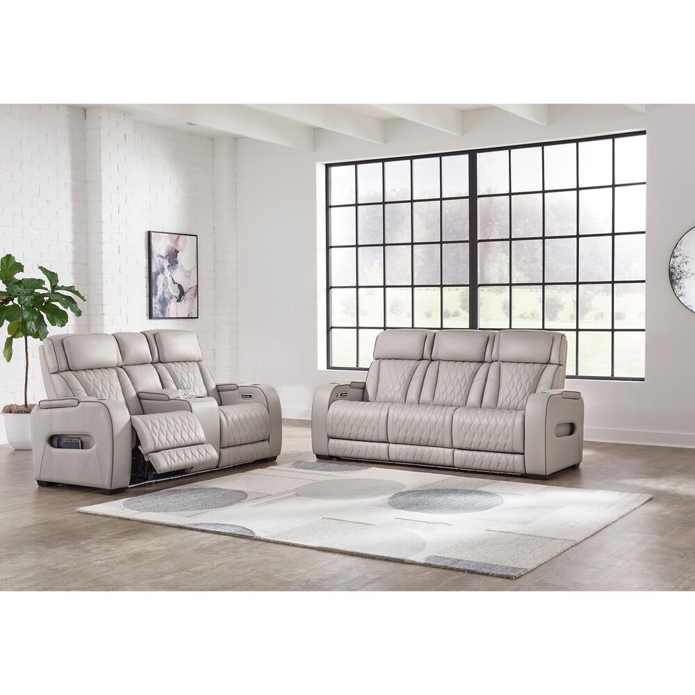Ashley Boyington 2-Piece Power Reclining Living Room Set in Gray, , large