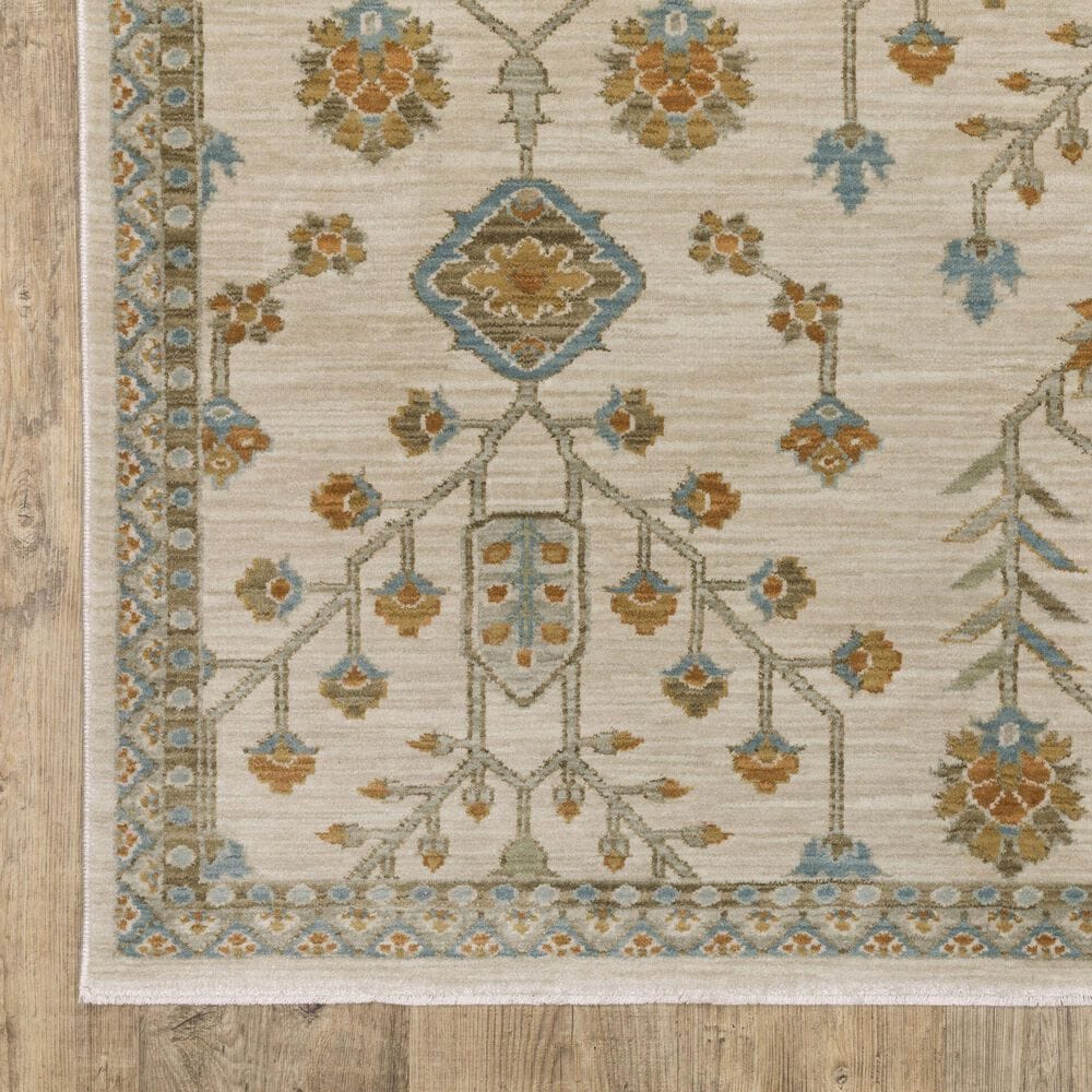 Oriental Weavers Maeve Beige and Rust 2&#39;3&quot; x 7&#39;6&quot; Runner, , large