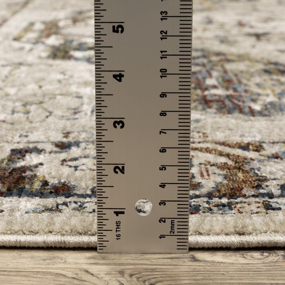 Oriental Weavers Capella Oriental Beige and Multicolor 6&#39;7&quot; x 9&#39;6&quot; Area Rug, , large