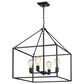 Golden Lighting Wesson 4-Light Chandelier in Black, , large