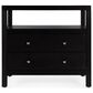 Butler Specialty Company Nora 2-Drawer Wide Nightstand with Open Shelf in Coffee Brown, , large