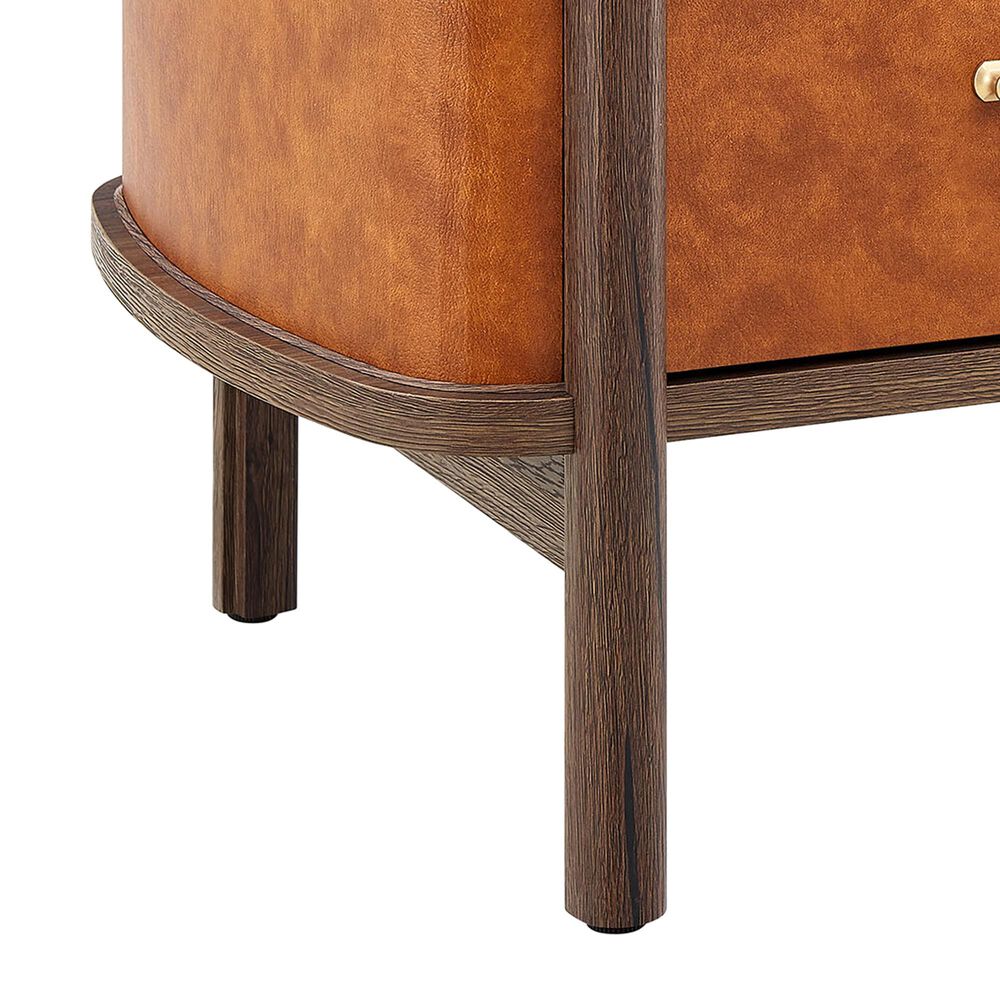 Modway Coralie 2 Drawer Nightstand in Walnut Tan, , large