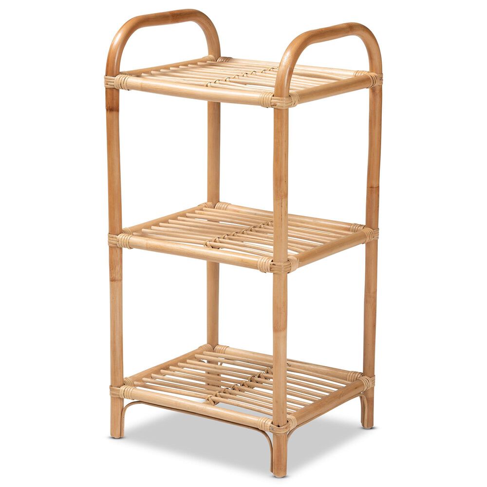 Baxton Studio Barras 3-Tier Display Shelf in Natural Brown, , large