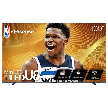 Hisense 100" Class U8 Series Mini-LED ULED 4K in Black - Smart Google TV, , large