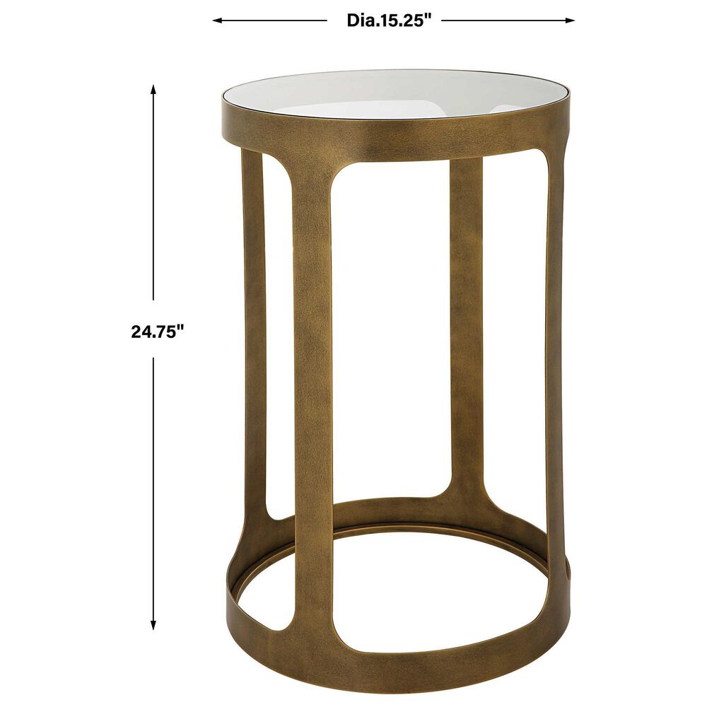 Uttermost Accent Table in Antique Gold, , large