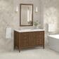 James Martin Vanities Myrrin 48" Vanity in Mid-Century Walnut with 3 cm White Zeus Quartz Top, , large
