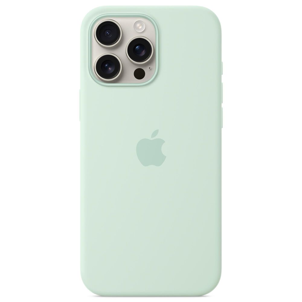 Apple Silicone Case with MagSafe for iPhone 16 Pro Max in Aquamarine, , large