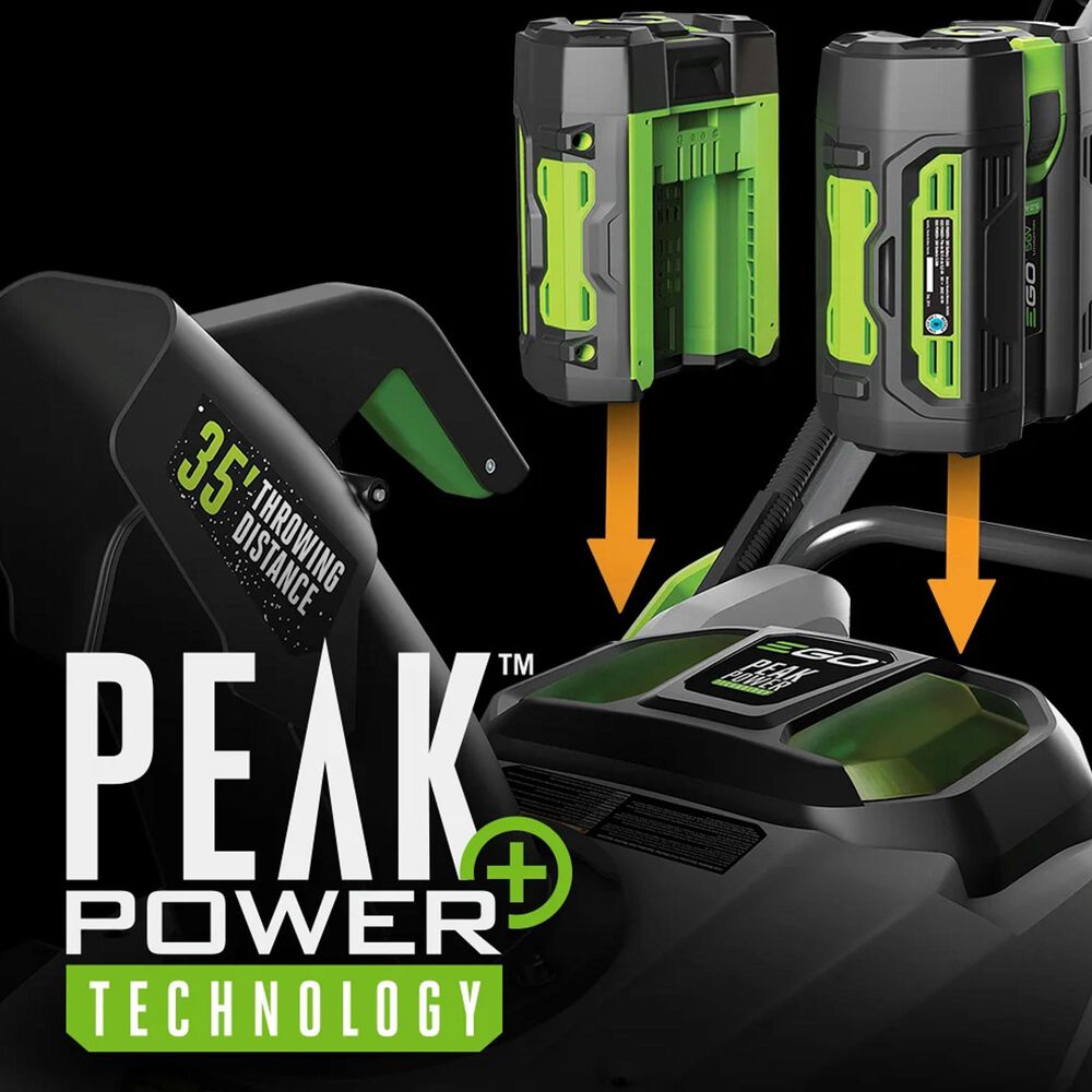 EGO 21&quot; Dual Port Snow Blower Kit with Peak Power with Peak Power Two 5.0Ah Batteries and Charger Included, , large