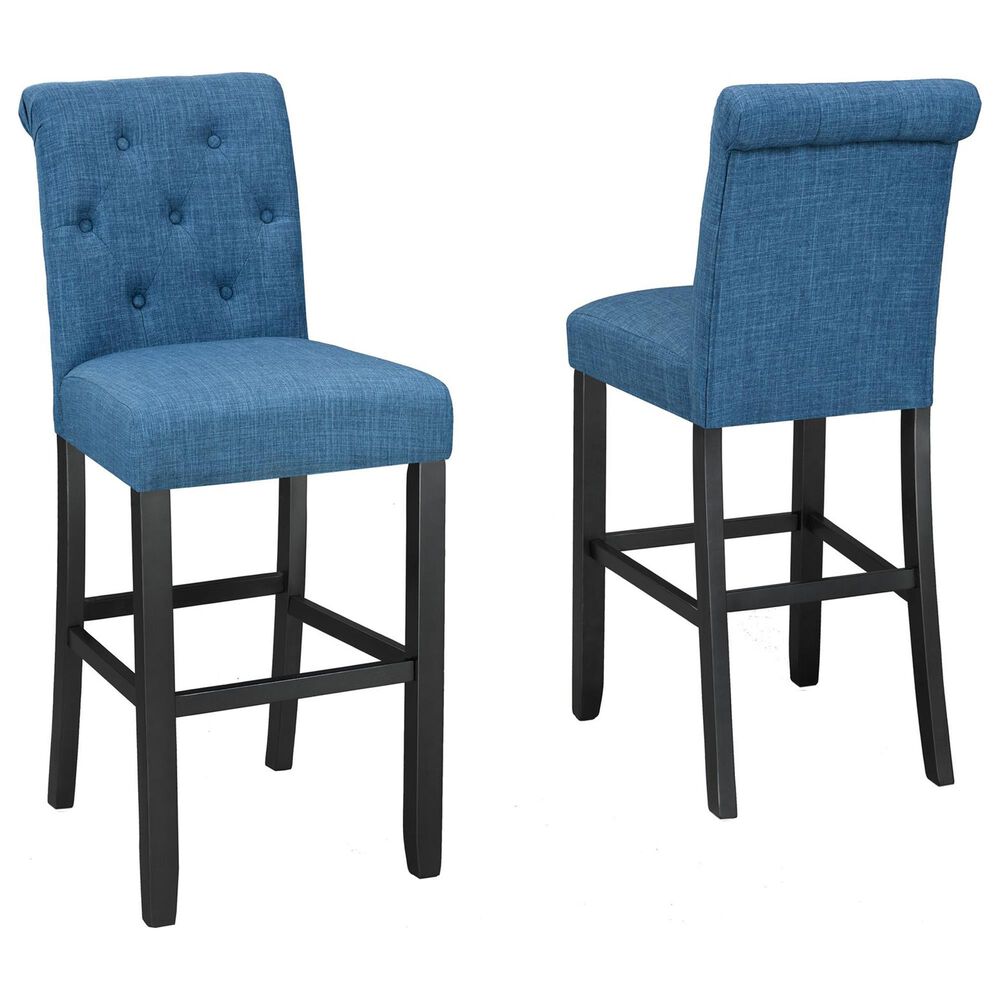 Brassex Tinga Barstool in Blue (Set of 2), , large