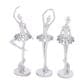 Maple and Jade 3-Piece Dancer Decorative Sculpture Set with Mirror Accents in Polished Silver, , large