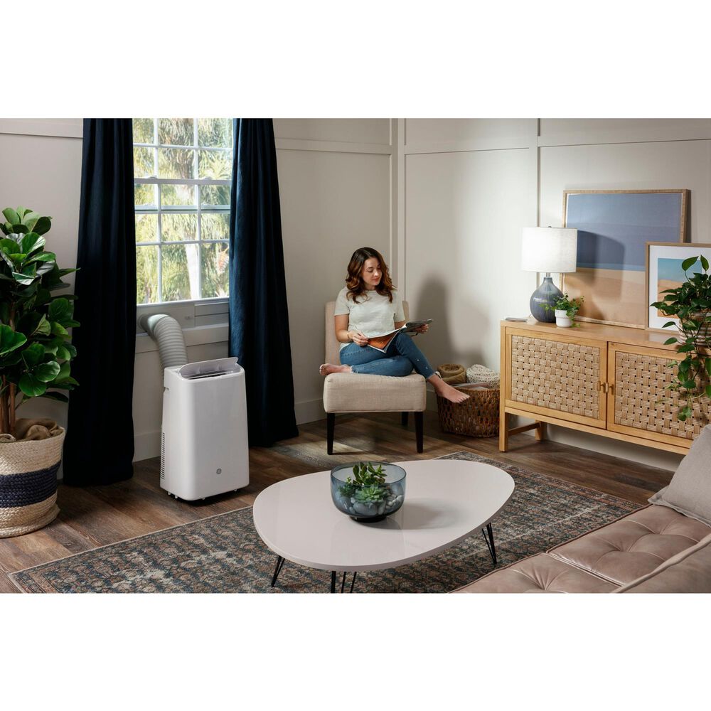 GE Appliances 7800 BTU Portable Air Conditioner in White, , large