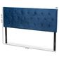 Baxton Studio Felix Full Upholstered Panel Headboard in Navy Blue, , large