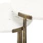 Mercana Atticus 2-Piece Nesting Accent Table Set in Antiqued Gold and White, , large