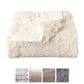Timberlake Lavish Home Long Faux Rabbit Fur Throw in White, , large
