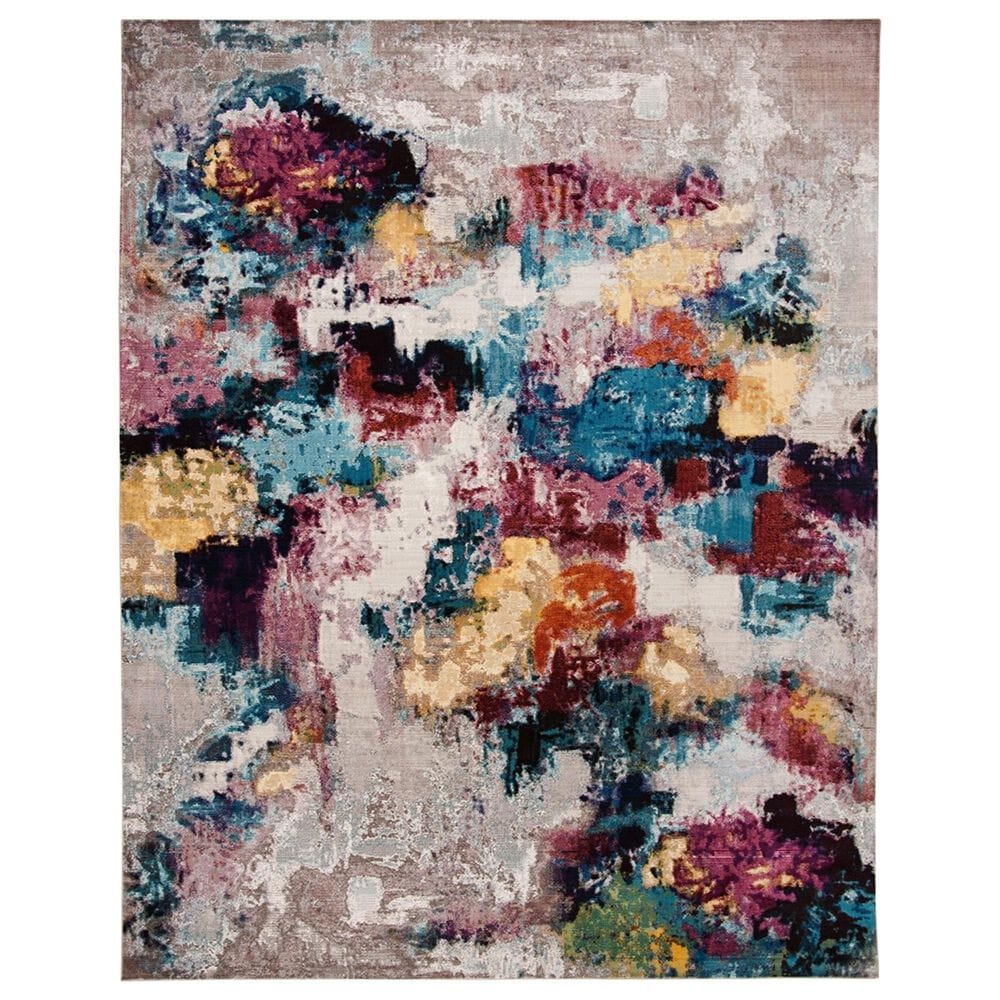 Safavieh Aria 8" x 10" Grey and Wine Area Rug, , large
