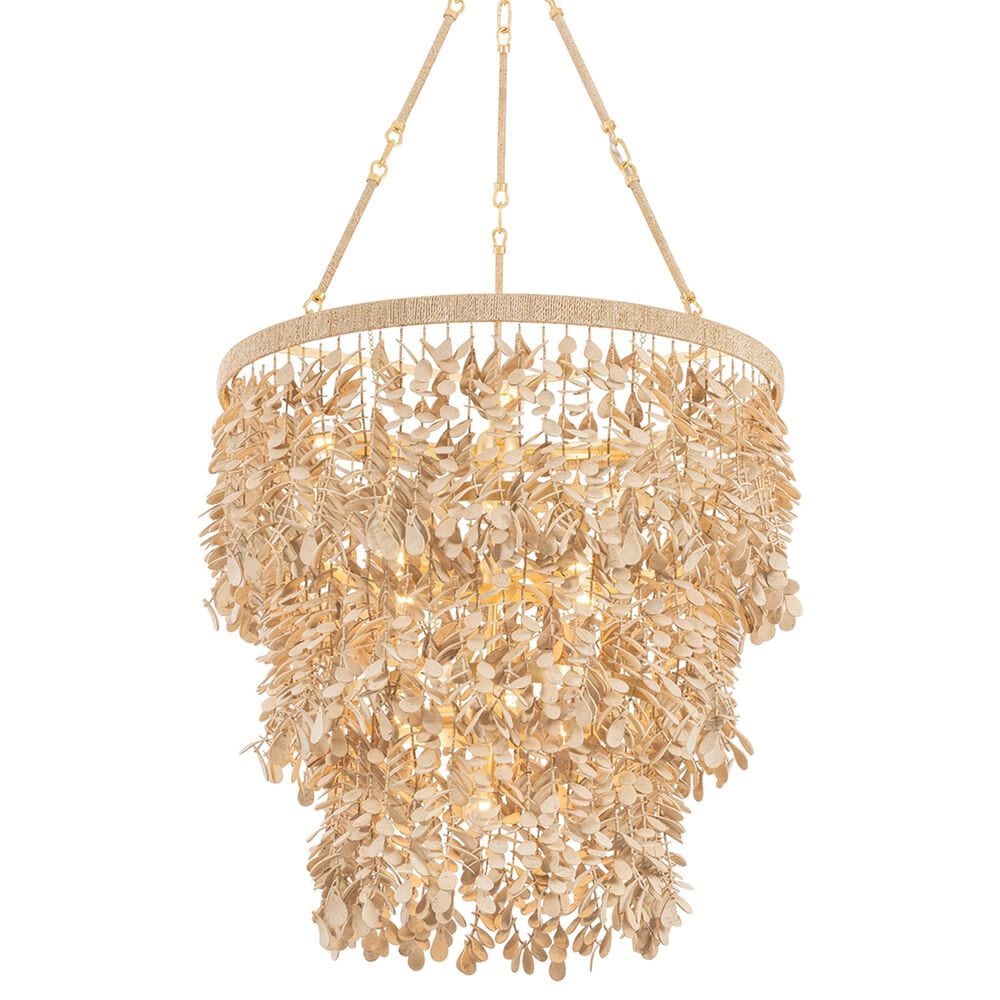 Corbett Lighting Naxos 12-Light Chandelier in Vintage Gold Leaf, , large