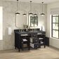 James Martin Vanities Lorelai 60" Double Vanity in Black Onyx with 3 cm Parisien Bleu Quartz Top, , large