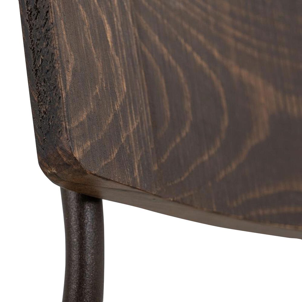 Fallridge Castana 30&quot; Barstool in Brown Faux Leather, , large