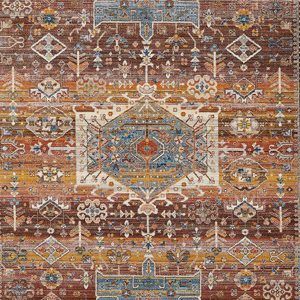Momeni Izmir 5&#39; Round Multicolored Area Rug, , large