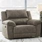 Ashley Laresview Manual Zero Wall Wide Seat Recliner in Fossil, , large