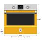 Hestan 30" Single Electric Wall Oven with Convection in Sol, , large
