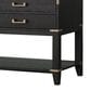 Lexora Home Norwalk 80" Double Bathroom Vanity in Black Oak with White Quartz Top and Rectangular Sinks, , large