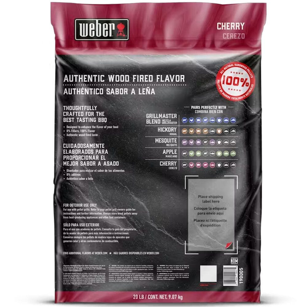 Weber Cherry All-Natural Hardwood Pellets, , large