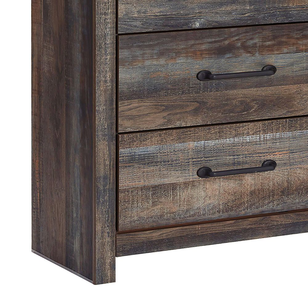 Ashley Drystan 5 Drawer Chest in Brown Rustic, , large