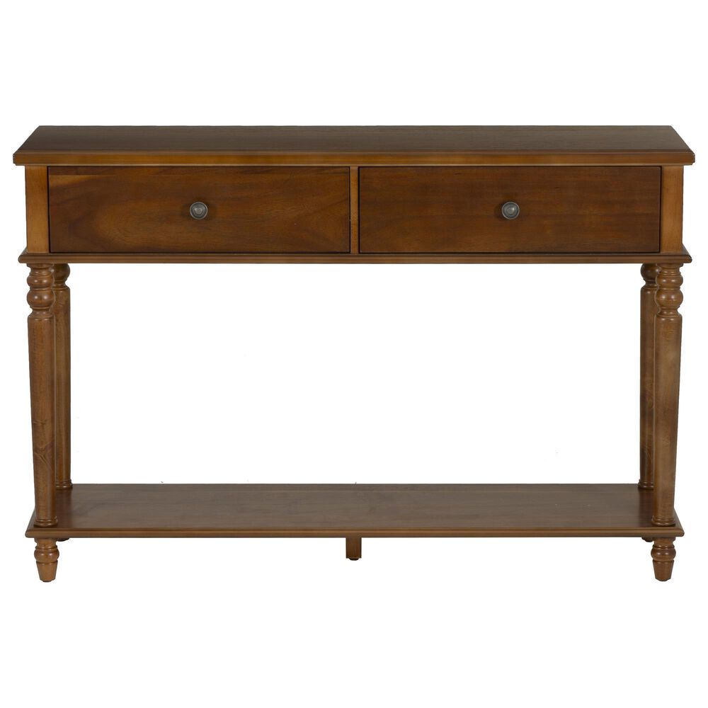 Linon Home Decor Mcghie Console Table in Hazelnut Brown, , large