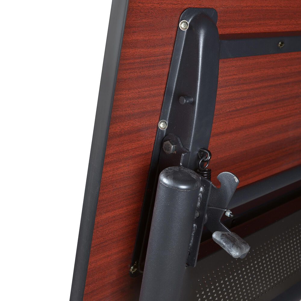 Regency Global Sourcing Kobe 3-Piece Mobile Training Table Set in Mahogany/ Black, , large