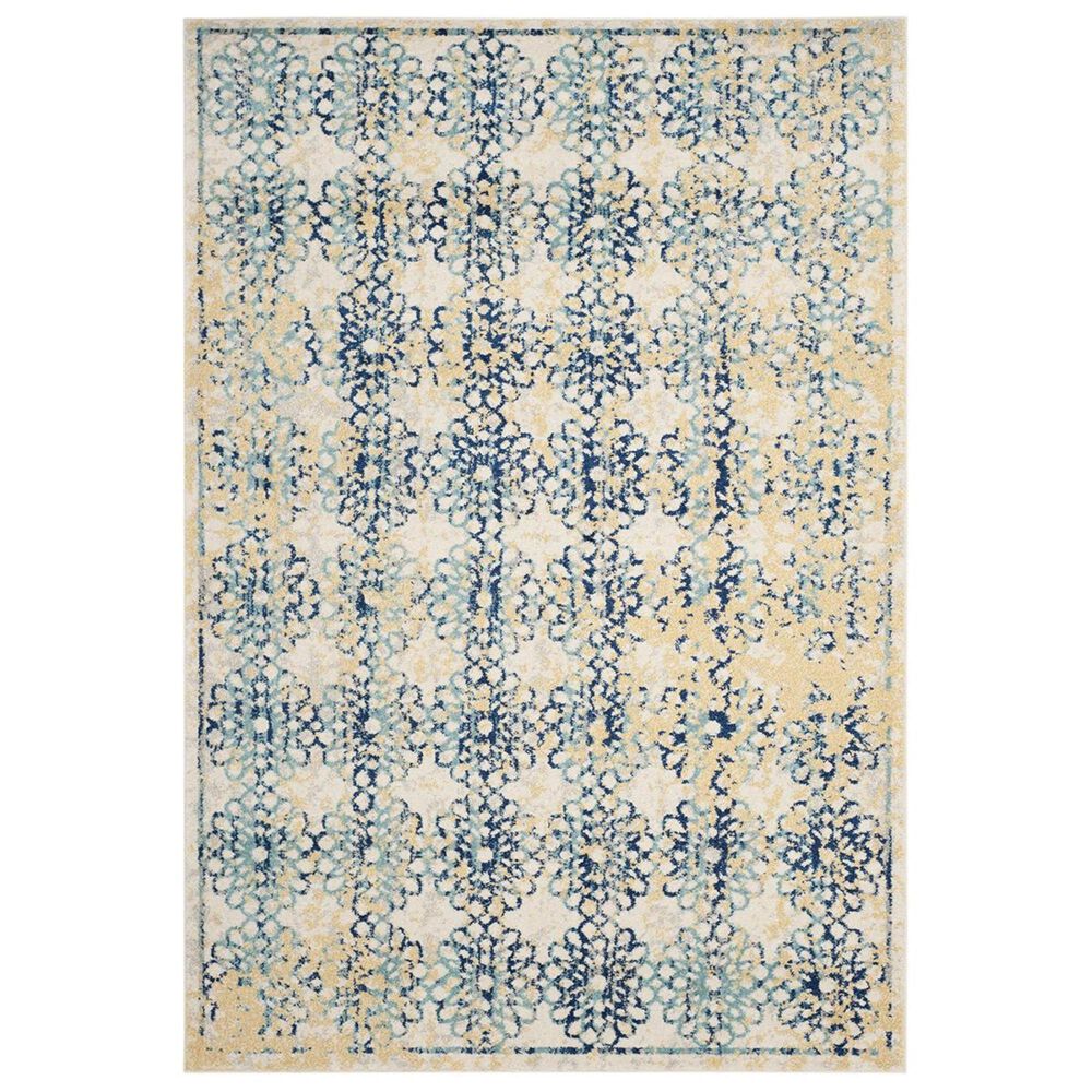 Safavieh Evoke EVK262C-5 5&#39;1&quot; x 7&#39;6&quot; Ivory/Blue Area Rug, , large