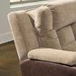 Ashley Mixed Motion Power Reclining Loveseat with Console in Brownstone, , large