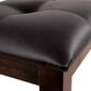 Ashley Haddigan Large Upholstered Dining Bench in Dark Brown, , large