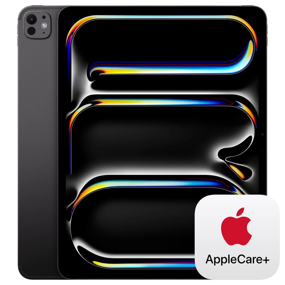 Apple 13" iPad Pro | Apple M5 Chip - Wi-Fi + Cellular 256GB with Standard Glass in Space Black (latest Model) and 2-Year AppleCare+, , large