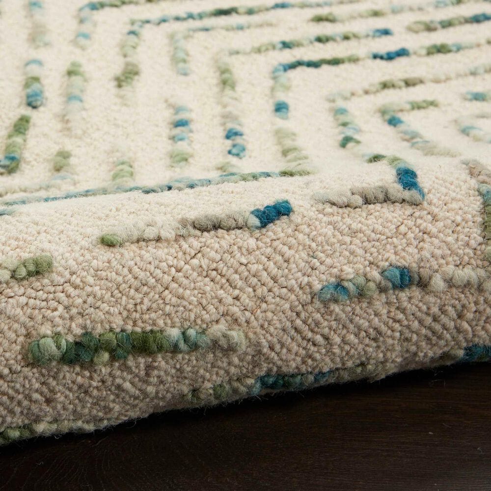 Nourison Colorado 2&#39;3&quot; x 7&#39;6&quot; Ivory and Green Runner, , large