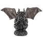 The Gerson Company 12.5"H Battery-Operated Animated Halloween Gargoyle with Sound Sensor in Gray, , large