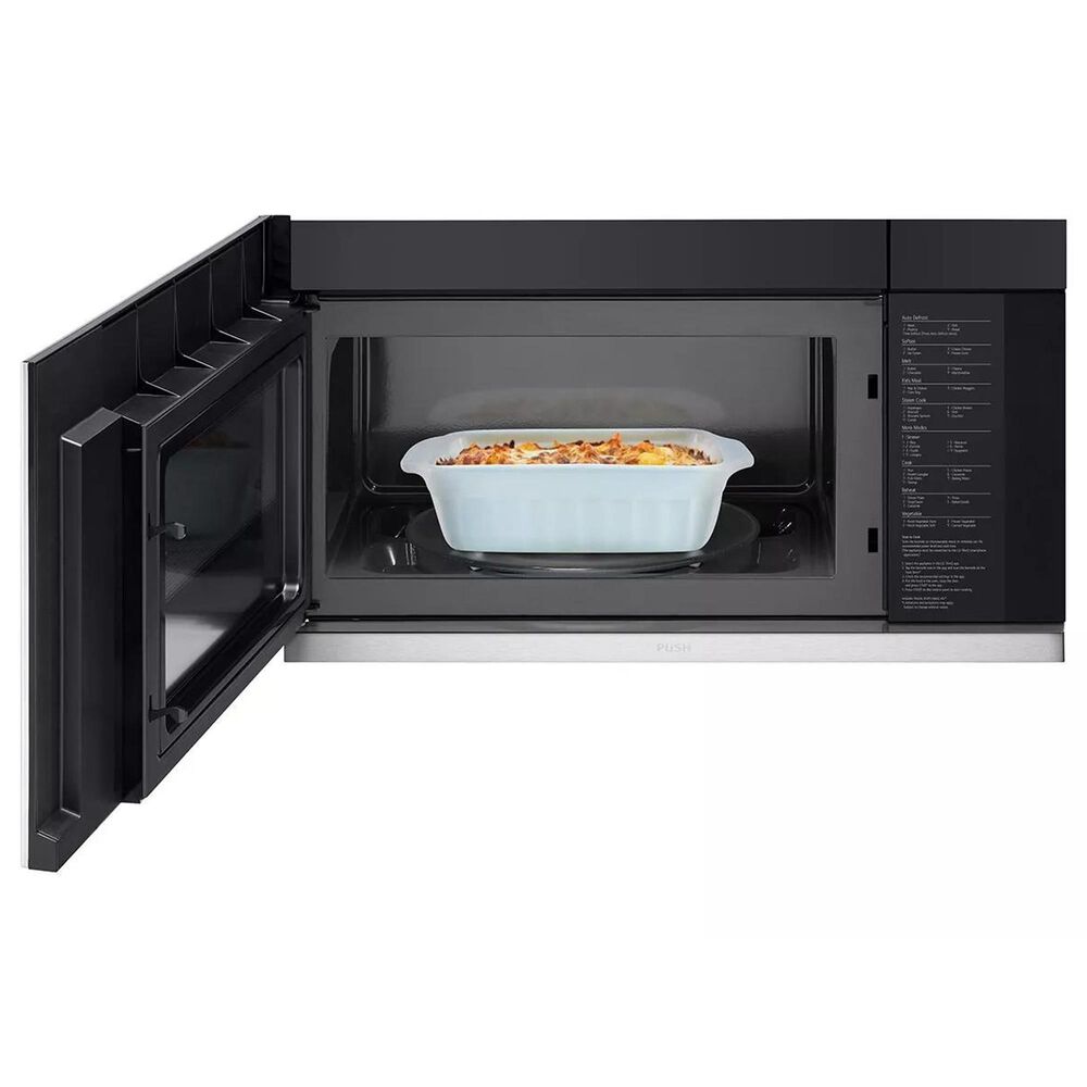 LG 2-Piece Kitchen Package with 6.9 Cu. Ft. Smart Slide-In Double Oven Gas Range and 2.1 Cu. Ft. Smart Over-the-Range Microwave in Printproof Stainless Steel, , large