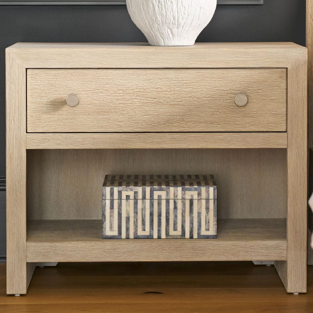 Furniture Worldwide Oasis 1-Drawer Nightstand in Dockside with USB Ports and AC Outlets, , large