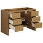 James Martin Hudson 48" Single Bathroom Vanity in Honey Oak with Single Hole 3 cm White Zeus Silestone Top and Rectangular Sink, , large