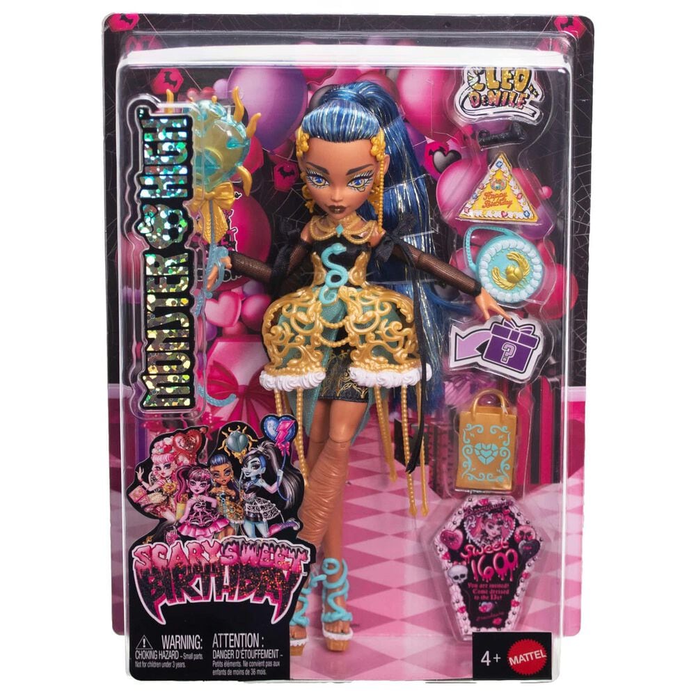 Monster High Cleo de Nile Scary Sweet Birthday Doll in Green, , large