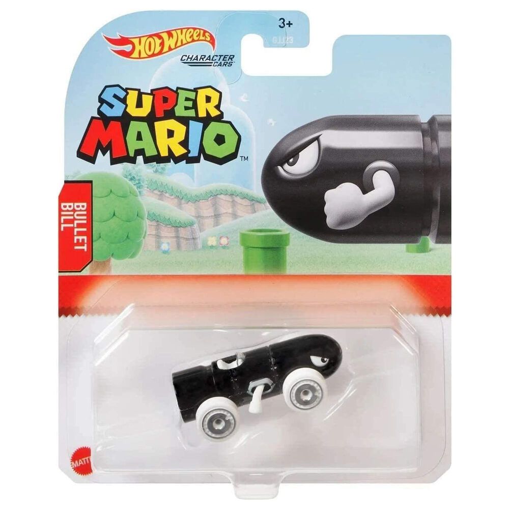 Hot Wheels Hot Wheels Super Mario Character Car Bullet Bill, , large
