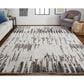 Feizy Vancouver 6"7" x 9"6" Gray and Charcoal Area Rug, , large