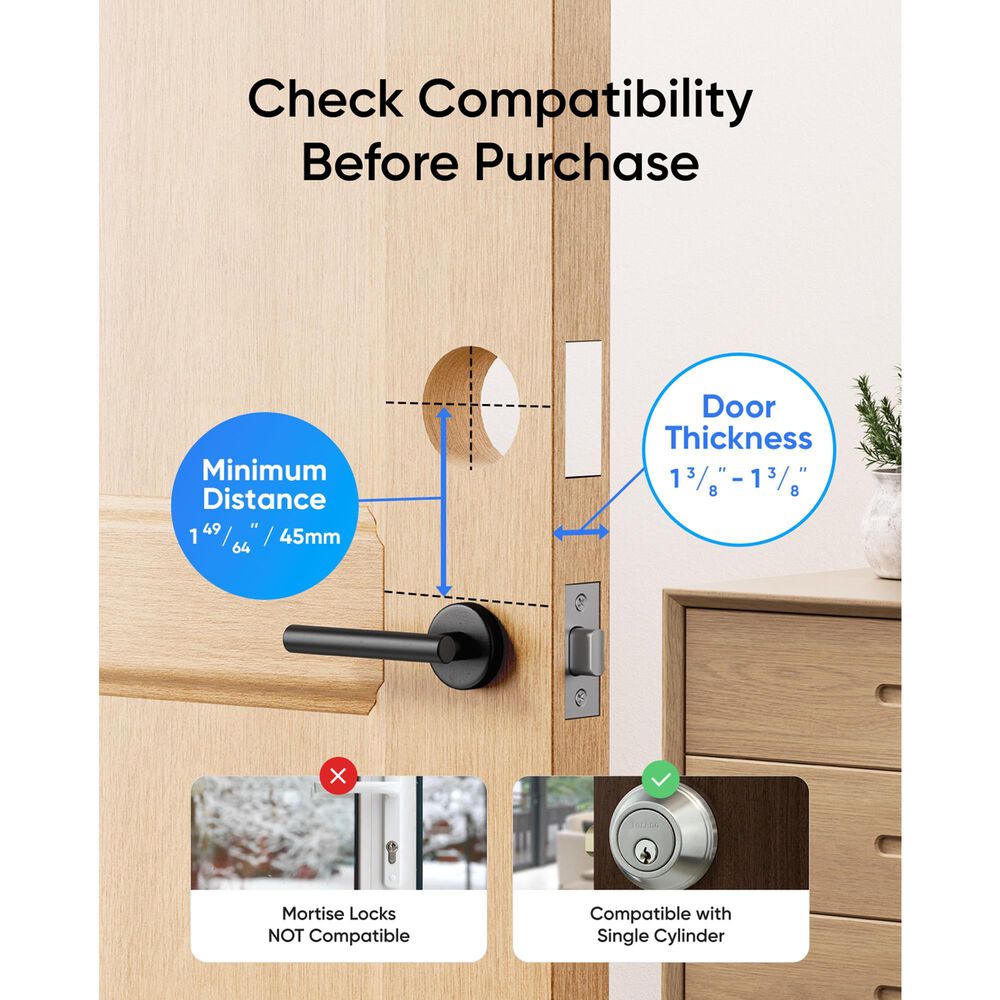 eufy E330 Video Smart Lock in Black, , large