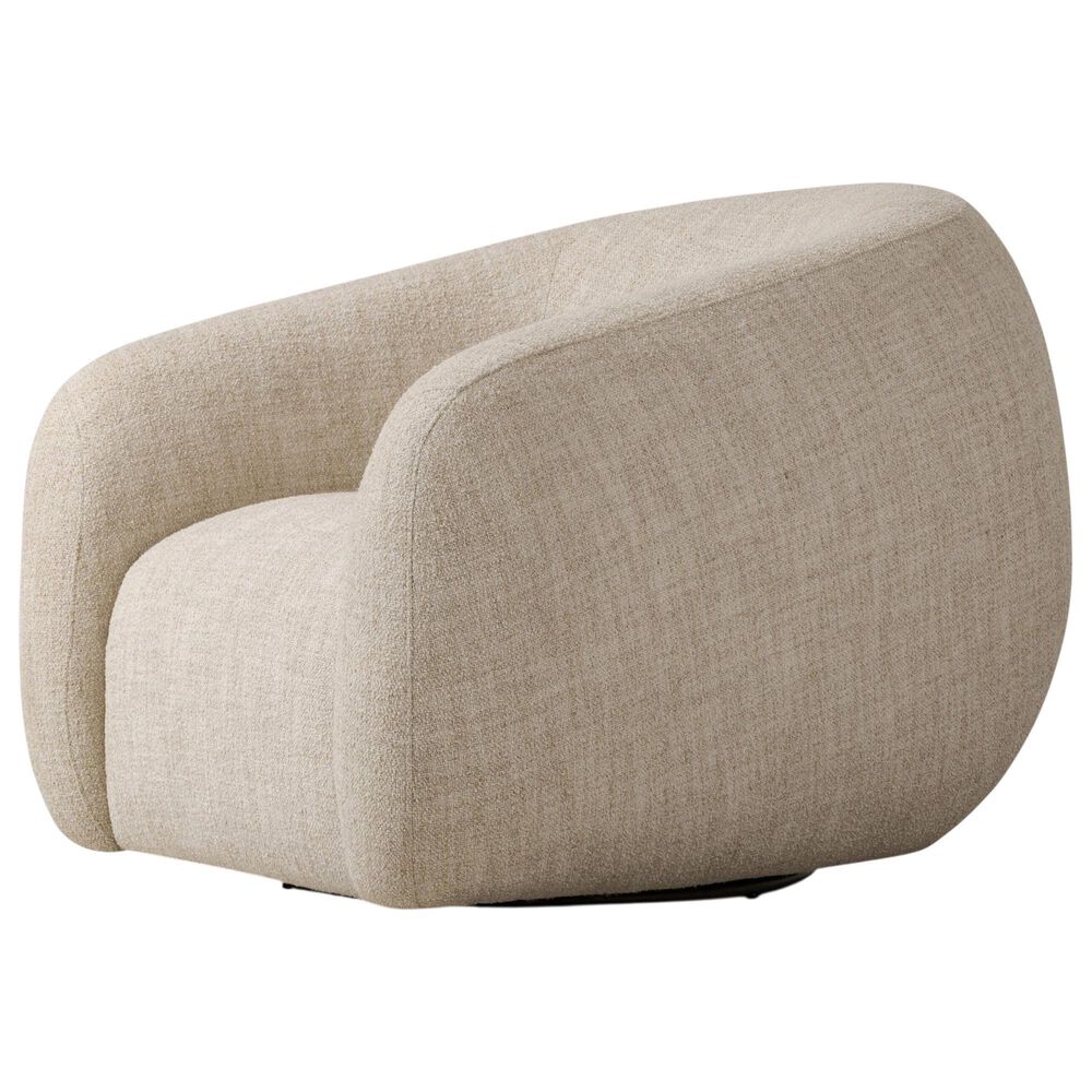 Four Hands Channing Swivel Chair in Yuma Cream, , large